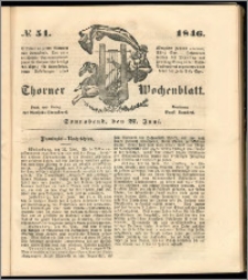 Thorner Wochenblatt 1846, No. 51 + Beilage, Zweite Beilage