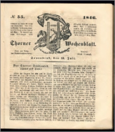 Thorner Wochenblatt 1846, No. 55 + Beilage