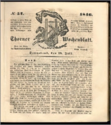 Thorner Wochenblatt 1846, No. 57 + Beilage, Zweite Beilage