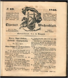 Thorner Wochenblatt 1846, No. 63 + Beilage