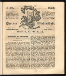 Thorner Wochenblatt 1846, No. 68 + Beilage