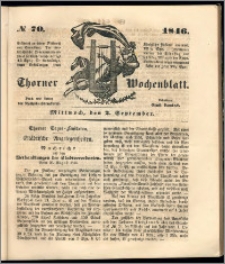 Thorner Wochenblatt 1846, No. 70 + Beilage