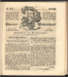 Thorner Wochenblatt 1846, No. 75 + Beilage, Zweite Beilage