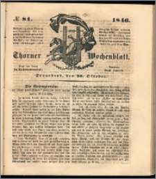 Thorner Wochenblatt 1846, No. 81 + Beilage