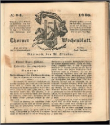 Thorner Wochenblatt 1846, No. 84 + Beilage
