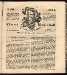 Thorner Wochenblatt 1846, No. 86 + Beilage
