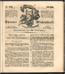 Thorner Wochenblatt 1846, No. 93 + Beilage