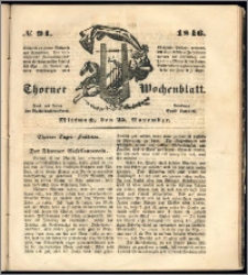 Thorner Wochenblatt 1846, No. 94 + Beilage