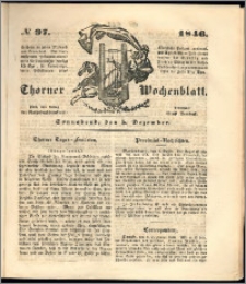 Thorner Wochenblatt 1846, No. 97 + Beilage