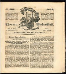 Thorner Wochenblatt 1846, No. 101 + Beilage, Zweite Beilage