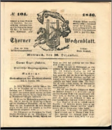 Thorner Wochenblatt 1846, No. 104 + Beilage, Zweite Beilage
