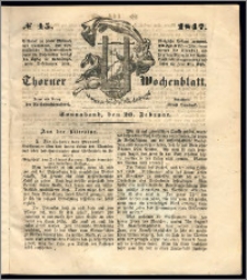 Thorner Wochenblatt 1847, No. 15 + Beilage