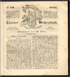 Thorner Wochenblatt 1847, No. 23 + Beilage