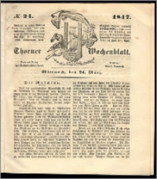 Thorner Wochenblatt 1847, No. 24 + Beilage