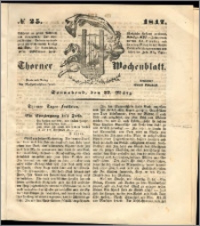 Thorner Wochenblatt 1847, No. 25 + Beilage