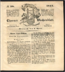 Thorner Wochenblatt 1847, No. 28 + Beilage