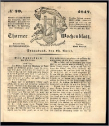 Thorner Wochenblatt 1847, No. 29