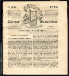 Thorner Wochenblatt 1847, No. 31 + Beilage