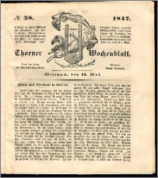 Thorner Wochenblatt 1847, No. 38 + Beilage