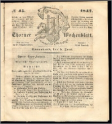 Thorner Wochenblatt 1847, No. 45 + Beilage