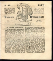 Thorner Wochenblatt 1847, No. 48 + Beilage