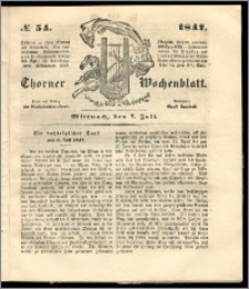 Thorner Wochenblatt 1847, No. 54 + Beilage