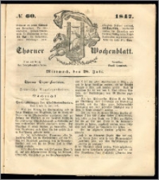 Thorner Wochenblatt 1847, No. 60 + Beilage