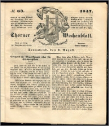 Thorner Wochenblatt 1847, No. 63 + Beilage