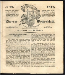 Thorner Wochenblatt 1847, No. 66 + Beilage
