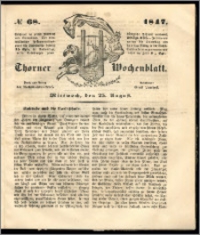 Thorner Wochenblatt 1847, No. 68 + Beilage