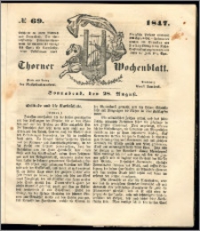 Thorner Wochenblatt 1847, No. 69 + Beilage