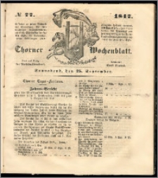 Thorner Wochenblatt 1847, No. 77 + Beilage, Zweite Beilage
