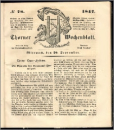 Thorner Wochenblatt 1847, No. 78 + Beilage