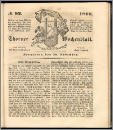 Thorner Wochenblatt 1847, No. 93 + Beilage