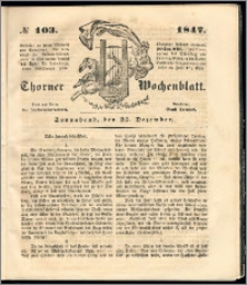 Thorner Wochenblatt 1847, No. 103 + Beilage