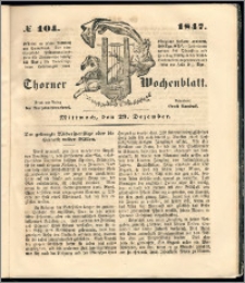 Thorner Wochenblatt 1847, No. 104 + Beilage