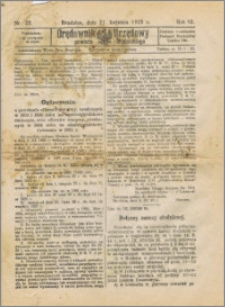 Orędownik Urzędowy powiatu brodnickiego R. 1925, Nr 22