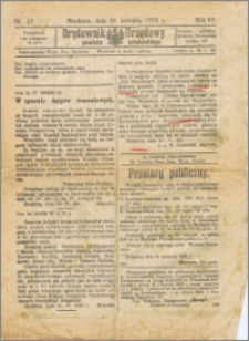 Orędownik Urzędowy powiatu brodnickiego R. 1925, Nr 23
