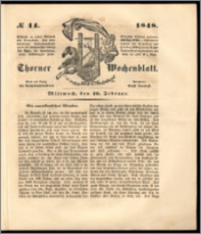 Thorner Wochenblatt 1848, No. 14 + Beilage