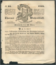 Thorner Wochenblatt 1848, No. 24 + Beilage