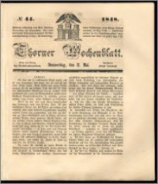 Thorner Wochenblatt 1848, No. 44 + Beilage