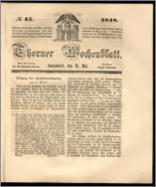 Thorner Wochenblatt 1848, No. 45 + Beilage