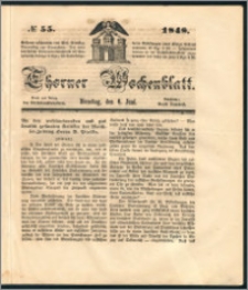 Thorner Wochenblatt 1848, No. 55 + Beilage