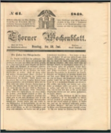 Thorner Wochenblatt 1848, No. 61 + Beilage