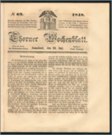 Thorner Wochenblatt 1848, No. 63 + Beilage