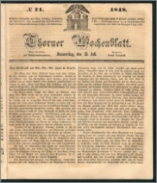 Thorner Wochenblatt 1848, No. 71 + Beilage