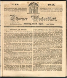 Thorner Wochenblatt 1848, No. 83 + Beilage