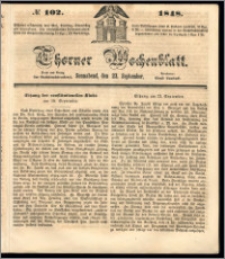 Thorner Wochenblatt 1848, No. 102 + Beilage