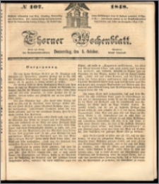 Thorner Wochenblatt 1848, No. 107 + Beilage