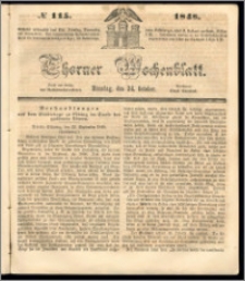 Thorner Wochenblatt 1848, No. 115